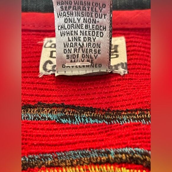 CHICO'S embroidered applique denim trimmed semi-cropped Jacket Size 2 US Medium - Picture 7 of 8